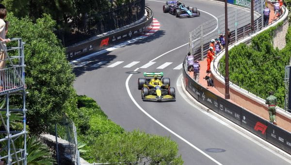 Views of the track from Fairmont Spa