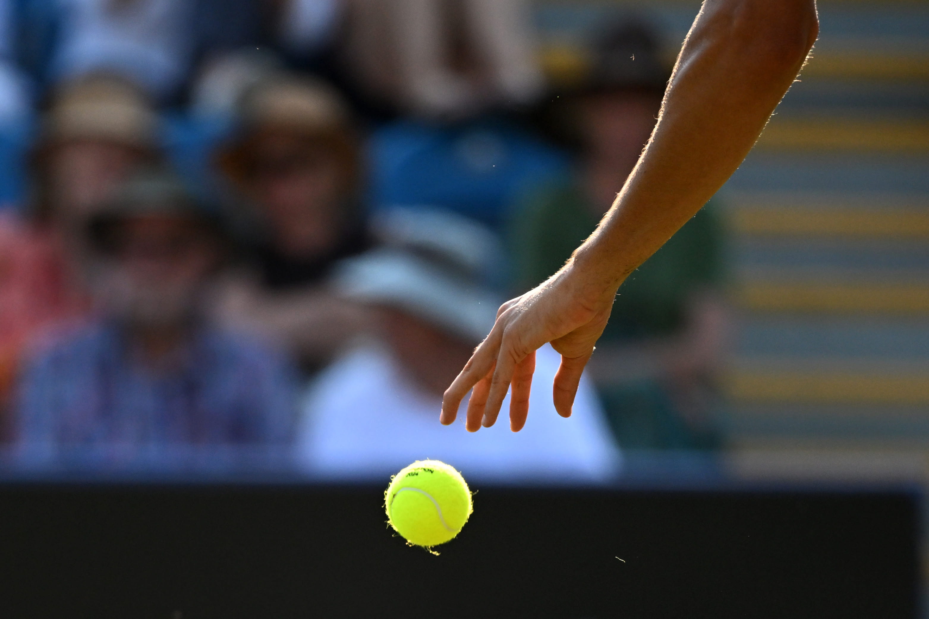 Tennis ball dropping at the WTA