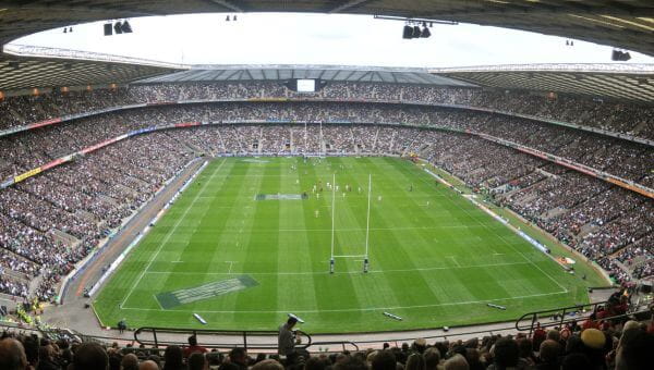 View of Twickenham Stadium on a matchday
