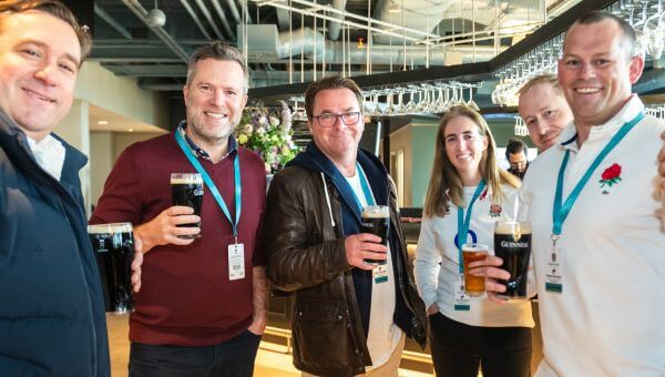 Guests enjoying The East Wing on a match day