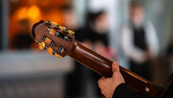 Live music welcoming guests to The East Wing
