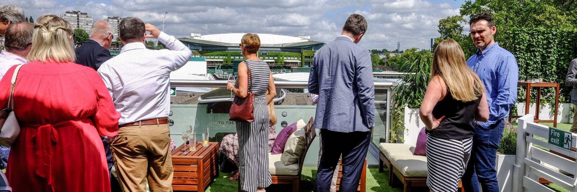Rosewater Pavilion view towards Centre Court